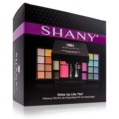 SHANY 'Woke Up Like This' Makeup Kit - Eye Shadows, Blushes, Mascara, and Applicators