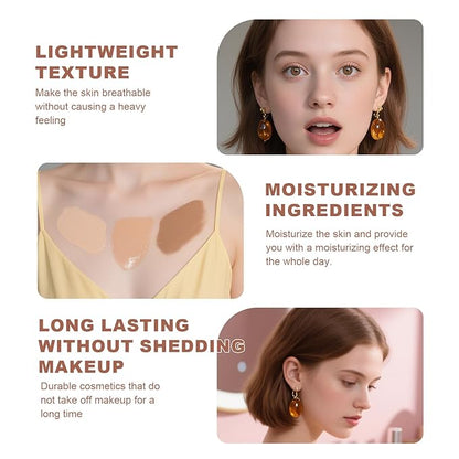 Flawless Finish Foundation,Natural Look,Lightweight and Full-Coverage Foundation Matte Base for All Skin Types,1.0 fl.oz/30ml