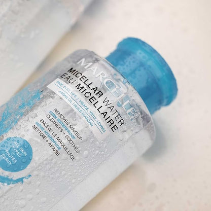 Marcelle Micellar Water, Dry Skin, Makeup Remover, Hyaluronic Acid, Sensitive Skin and Eyes, Oil-Free, Alcohol-Free, Fragrance-Free, Hypoallergenic, Cruelty-Free, 13.5 Fl. Oz.