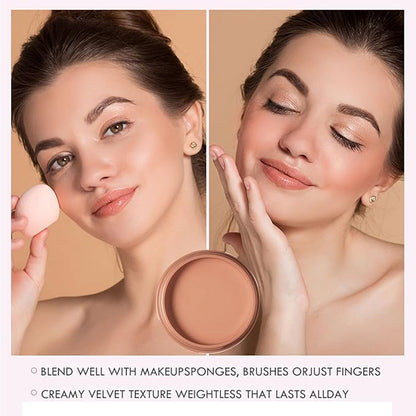 Blush Multi Stick, Lightweight & Blendable, Non-greasy & Waterproof, For Eyes, Lips & Cheeks, Highlight Contouring blush, Perfectly Blended, Contour Stick (SET 1, 2 in 1)