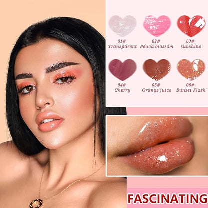 6 Colors Lip Tint Stain Set,Mini Velvet Lip Tint Watery Lip Stain Long Lasting Waterproof Moisturizing Lip & Cheek Tint,Hydrating,Natural Glossy Liquid Lipstick Lip Gloss Kits for Women (Set B)