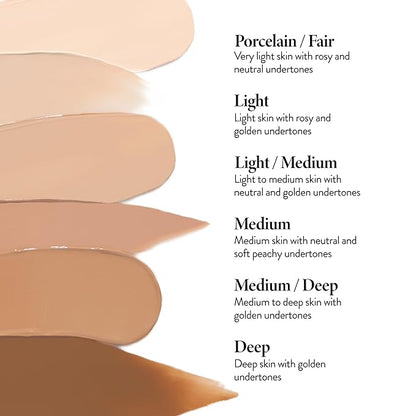 LAURA GELLER Quench-n-Tint Hydrating Lightweight Tinted Moisturizer, Porcelain/Fair + Latex-Free Full Face Makeup Blending Sponge - Sheer Foundation for Daily Use