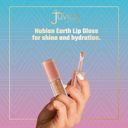 Juvia's Place Nubian Earth Glass Gloss Lip Gloss Oasis - Non-sticky Lip Makeup, Hydrating Lip Gloss, Tinted Lip Gloss, Shine & Glow Lip Makeup, Beauty & Personal Care Products for Lips