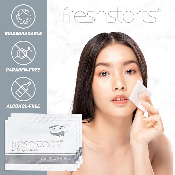 Freshstarts Makeup Remover Facial Cleansing Towelettes - Face Wipes, Facial Skin Care Products - Beauty & Travel Essentials for Women - 300 Pack
