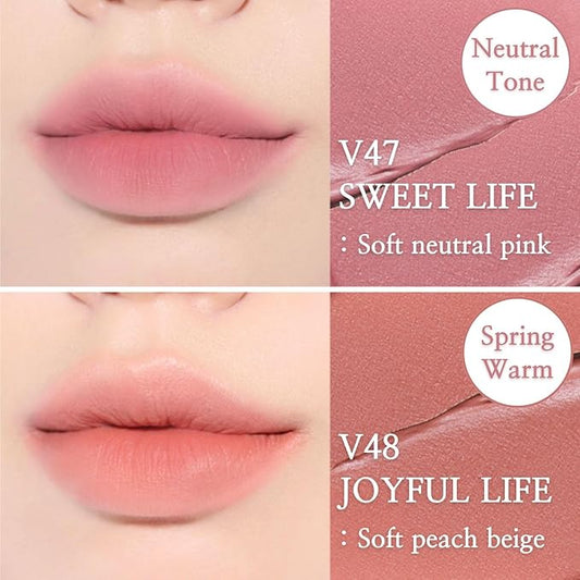 BBIA Last Velvet Tint MLBB Edition - Soft Creamy Matte Finish Lip Stain, Blur Effect & Velvety Texture, Long-Lasting, High Pigment, Non-Drying, Vegan, Korean Lip Makeup (V47 SWEET LIFE, Pack of 1)