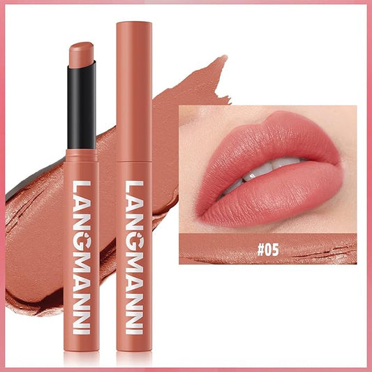 Matte Lipstick - Non-Sticky, Long-Lasting & Waterproof Lipstick for Women, Richly Pigmented, Hydrating Lip Makeup with Smudge-Proof Formula, 1 Count, 0.07oz