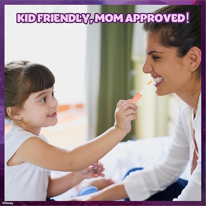 Disney Frozen 12 Piece Plant Based Lip Gloss, Girls Party Favors, First Makeup Set for Girl, Perfect for Parties, Sleepovers, and Birthday Gifts, Elsa and Anna, Ages 3+, by Townley Girl