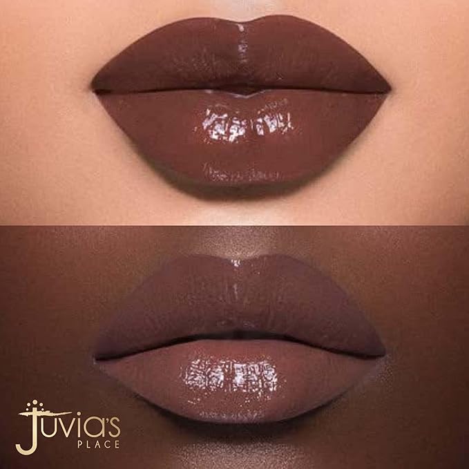 Juvia's Place Nubian Earth Lip Reflect Lip Gloss Meroe - Non-sticky Lip Makeup, Hydrating Lip Gloss, Tinted Lip Gloss, Shine & Glow Lip Makeup, Beauty & Personal Care Products for Lips