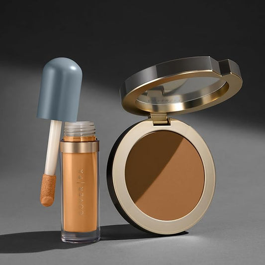 Cover FX Discoloration Kit: Total Coverage Cream Foundation - D3 + Skin Discovered Longwear Concealer, D2 - Full Coverage