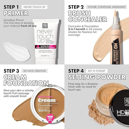 Ruby Kisses Face Primer Pore Minimizing Makeup Base Primer for Face, Face Primer for All Skin Types, Shine Fills in Pores and Fine Lines