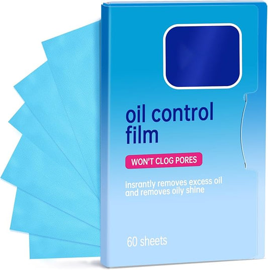 1 Pack Oil Blotting Sheets for Face (60 Sheets) - Oil Absorbing Blotting Papers for Oily Skin, Makeup-Friendly & Portable Oil Wipes
