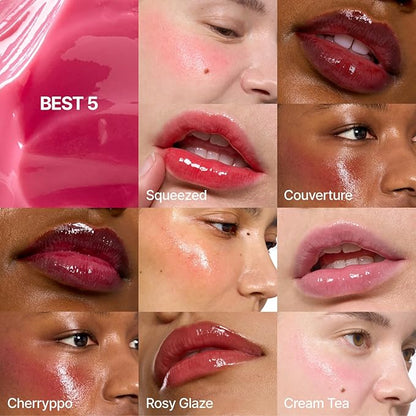 Glowy Jelly Pot | Dewy Jelly Lip & Blush Color, Tinted Glow Balm, Dewy Buildable Finish – Caramelized (Rosy Brown) | 0.14 oz