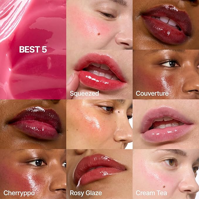 Glowy Jelly Pot | Dewy Jelly Lip & Blush Color, Tinted Glow Balm, Dewy Buildable Finish – Mellow Mango (Natural Coral) | 0.14 oz