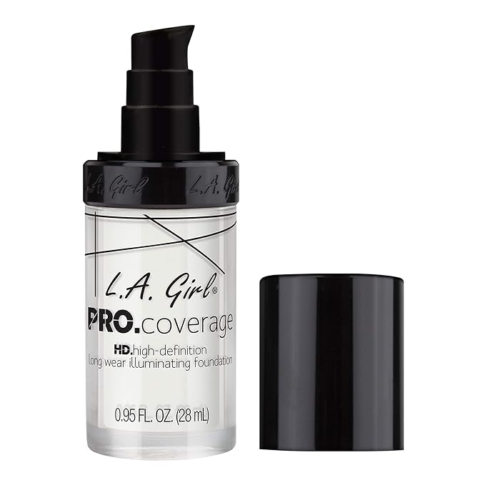 L.A. Girl Pro Coverage Liquid Foundation, White, 0.95 Fl Oz (Pack of 5)