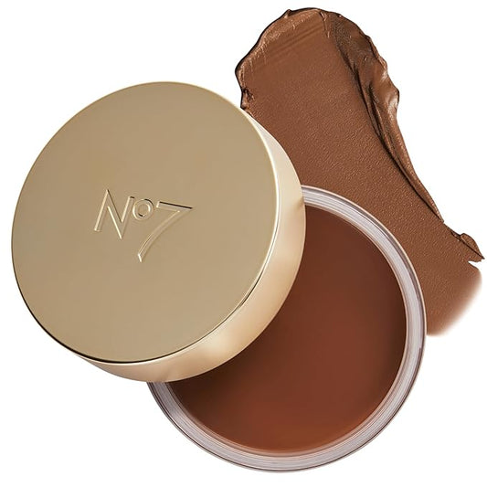 No7 Pro Artist Soft Glow Cream Bronzer - Blendable Cream Makeup with a Lightweight Formula - Customizable Face Makeup for a Natural, Sun-Kissed Glow - Medium (1.26 oz)