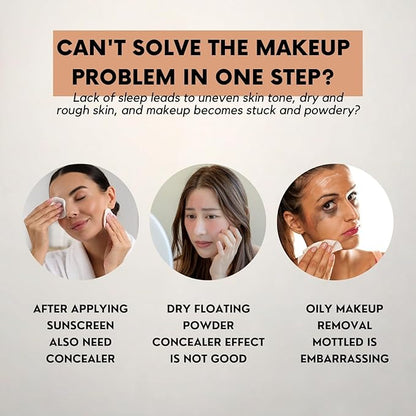 4 in 1 Foundation Liquid,4 in 1 Cosmetics Foundation Liquid with SPF 50,Medium Coverage,Longwearing & Waterproof, Hydrating Color Changing Spectrum Achieve Flawless Skin (1PCS)