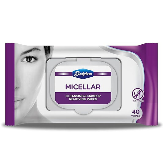Hydrating Micellar Cleansing & Makeup Removing Wipes (40 Counts Pack Of 1) - Gentle Facial Cleansing with Micelle Technology