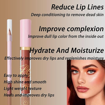 Lipstick and Lip Liner Combo Set, 2 in 1 Liquid Lip Liner Set, Lip Kit With Lip Liner and Gloss, Lip Gloss and Lip Liner Set, Lip Makeup, Matte Lipstick Beauty Daily Cosmetics Gift for Girls (#18, s)