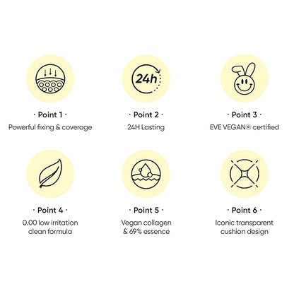 Amuse SEOUL Meta Fixing Cushion Foundation 1.5 NATURAL | Clear Beige Pink | Matte, glow, long-lasting, double coverage, clean beauty, lightweight, foundation for sensitive skin, hydrating cushion