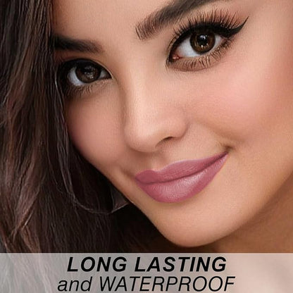 Matte Bullet Long Wear Lipstick - Vegan and Cruelty-Free - Smudge and Waterproof Matte Lipstick with Moisturizing Formula - All Day Comfort - (Petal Kiss #20)