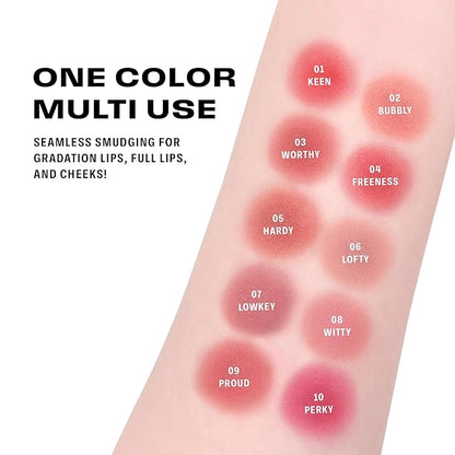 BRAYE LIPSLEEK BLUR | Blush for Cheeks & Lips, Korean Makeup Blush, Cool Lip and Cheek Balm, Vegan Cream, Lightweight w/Blendable & Buildable Makeup, Natural Look 05 HARDY 0.08oz