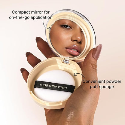 Soft Matte Pressed Powder, Blurring Poreless Face Powder Makeup, Medium Coverage Setting Powder Infused with Salicylic Acid & Niacinamide, Clean Beauty (Classic Tan, 0.28 Ounce)