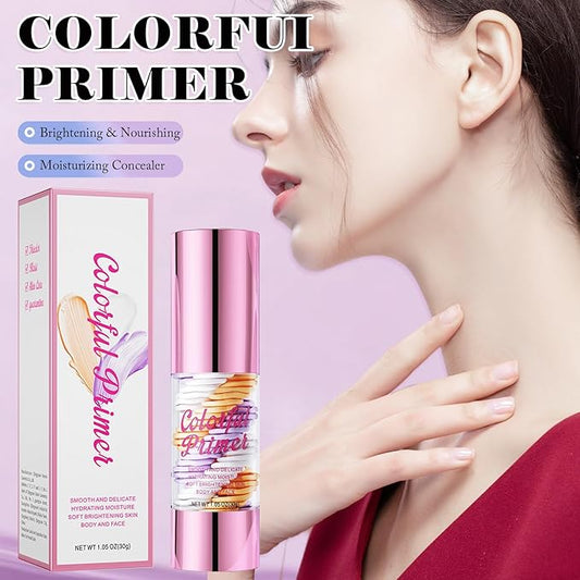 3 In 1 Primer for Face Before Makeup,Transparent Daily Moisturizer Cream,One Step Oil Control Skin Tone Correcting Makeup Primer,Moisturizer Face for All Skin Types