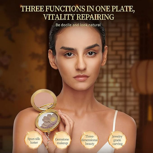 ZEESEA [Palace Identity] Peony Blush,Multi-purpose Makeup Tray，Classic Gray Brown