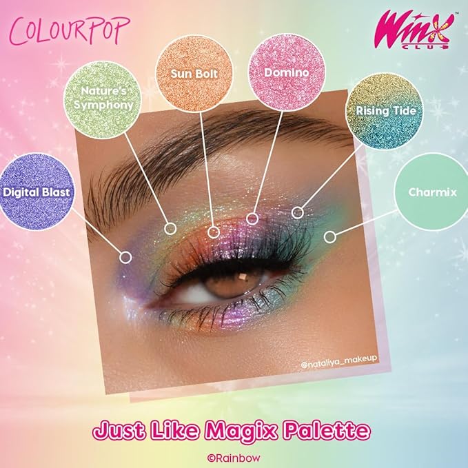 ColourPop Winx Club Shadow Palette - Pastelle Palette with Metallic and Matte Finishes - High-Pigment Makeup with a Long-Wearing Formula - Just Like Magix (0.58 oz)
