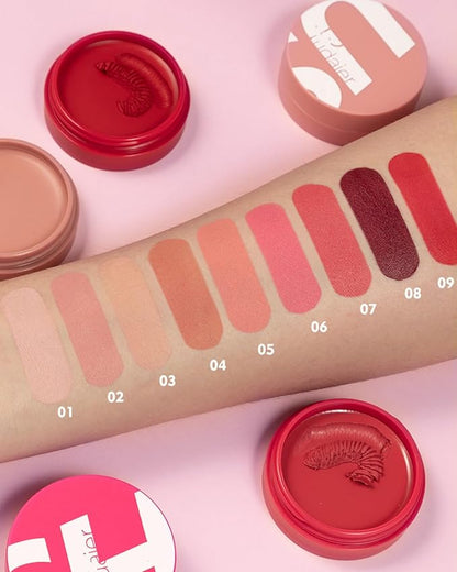 MAEPEOR Cream Blush 9 Color High-Pigmented Smooth Buildable Face Blush Long-Lasting Natural Look Blusher (Color 01)