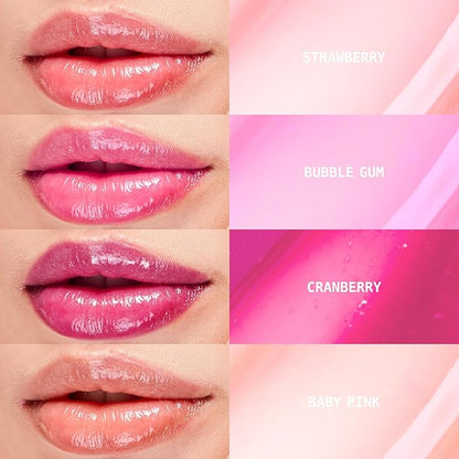 Ruby Kisses Lip Oil Booster, Hydrating Lip Gloss with Nourishing Natural Oil Blend, Jumbo Wand for Easy Application, Non-Sticky Formula