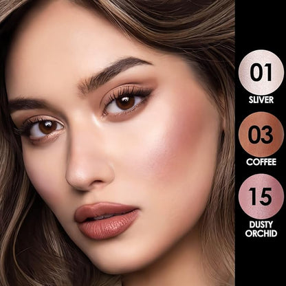 FOCALLURE 3 Pcs Cream Contour Sticks,Shades with Highlighter & Bronzer & Blush,Non-greasy Long-wear Face Contouring Pen,Easy to Sculpt the Face and Create a Lightweight Finishing Makeup,UNIVERSAl