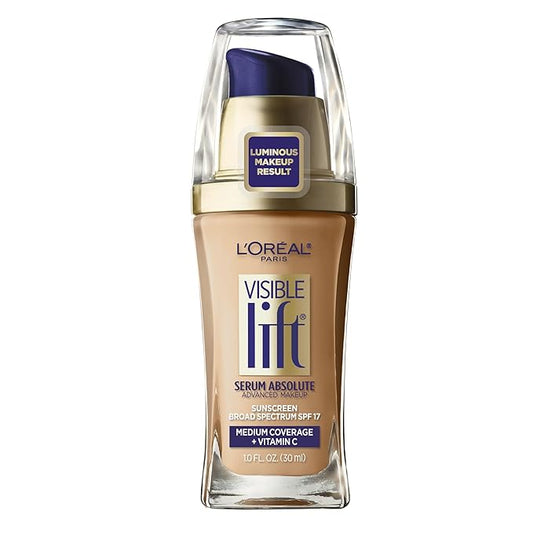 L'Oreal Paris Visible Lift Serum Absolute Foundation, Natural Buff 1 Ounce