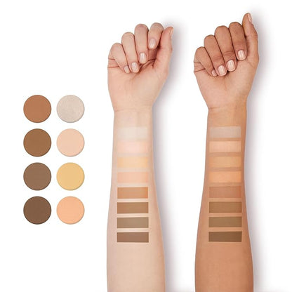 Makeup Highlight & Contour Pro Palette Lightweight Blendable Long Lasting Waterproof Non-Smudge Natural Makeup Contour