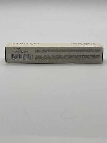 FARMASi Liquid Matte Lipstick, 20 DEEP LOVE, 4g/0.14oz - Long-Lasting, Intense Matte Finish, Highly Pigmented, Bold Color, Lightweight Formula, Non-Drying, Smudge-Proof, Full Coverage