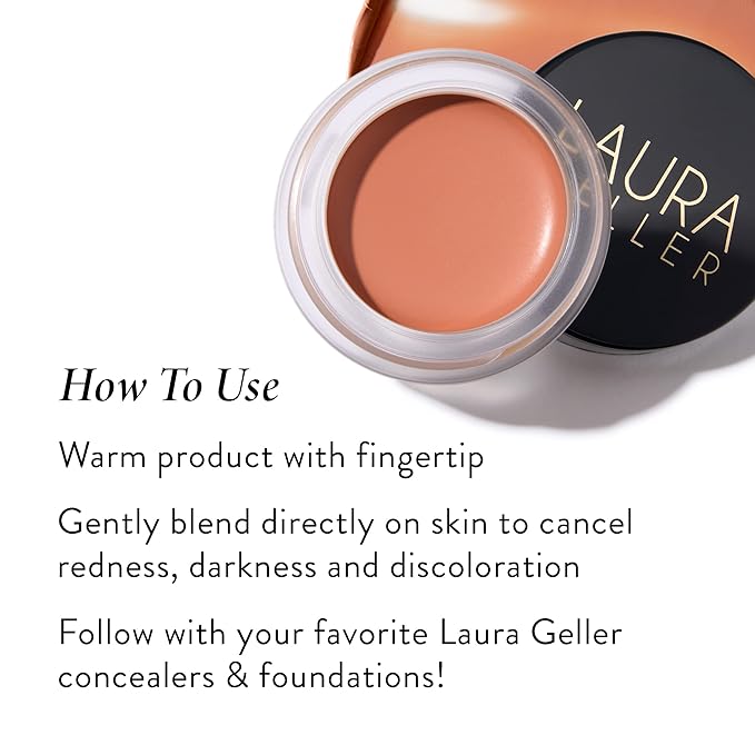 LAURA GELLER NEW YORK Under Eye Brightening Color Correcting Makeup Kit - Includes Illuminating Undereye Primer and Cancel-n-Conceal Darkness Neutralizing Perfector, Tan/Deep