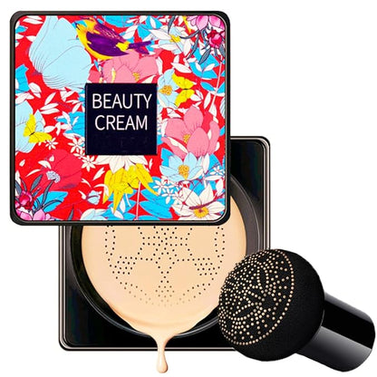 Mushroom Head Air Cushion CC Cream, Mushroom Head Air Cushion BB Cream/Air Cushion CC Cream/Concealer Long Lasting Nude Makeup Foundation,Oil Control, Moisturizing Air BB Cream