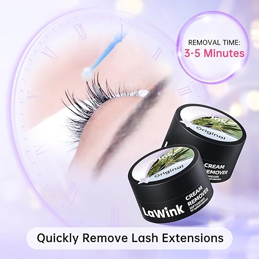 Eyelash Glue Remover Cream 5g Professional Grade Lash Adhesive Remover Sensitive Skin Lash Glue Remover Quickly and Low Irritation Lash Remover Eyelash for Salon Lash