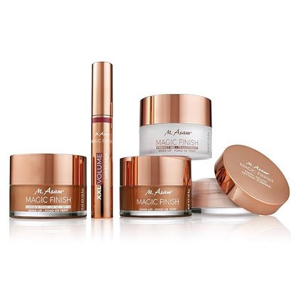 M. Asam MAGIC FINISH Satin Compact Powder Nude (8 g) - pressed powder for perfect hold, matting & perfecting, prolongs the hold of make-up, with hyaluronic acid & vitamin E, vegan