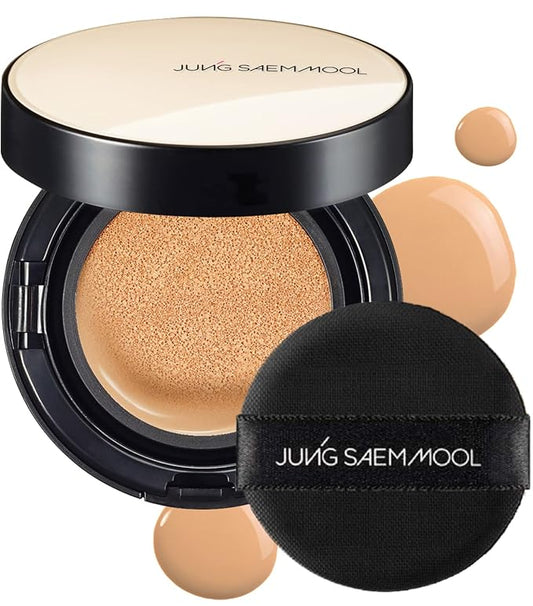 [JUNGSAEMMOOL OFFICIAL] Essential Skin Nuder Cushion (Medium) | Refill not Included | Foundation Makeup | Natural Finish | Buildable Coverage | Korean Makeup Artist Brand | Cream Foundation