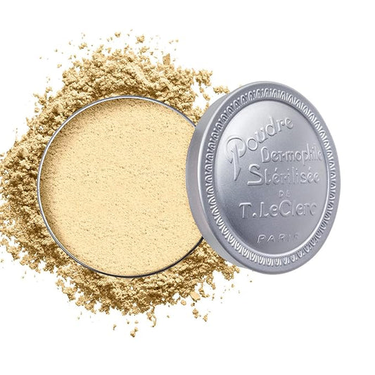 T. LeClerc Loose Facial Powder - Face Makeup Setting Powder Longwear, Blendable Mineral Minimizes Pores & Perfects Skin Tones Blurs Fine Lines Foundation, Concealer, Smoothes, Mattifies (Banane)