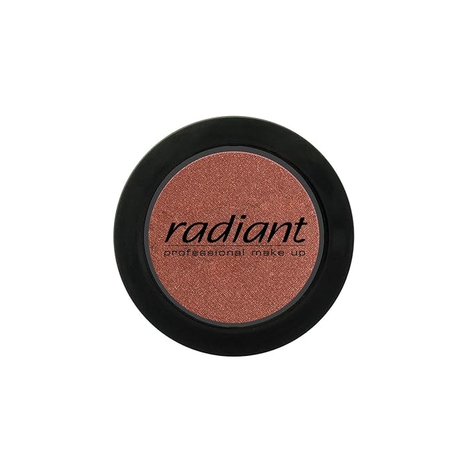 Radiant Professional Blush Color - Pressed Powder Compact Blusher in Matte & Pearly Shades - Suitable for Most Skin Types - Easy to Apply - 4 grams - Ceramic Brown (123)
