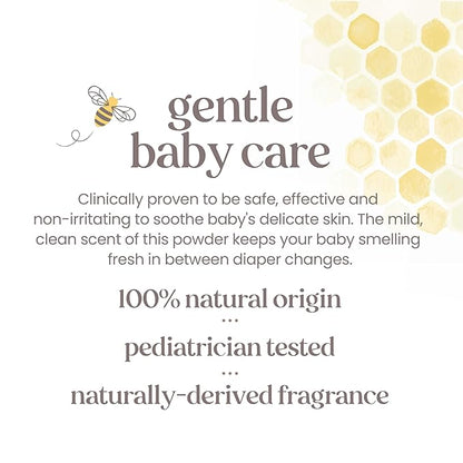 Burt's Bees Baby Dusting Powder, Talc Free and Hypoallergenic for Safe and Gentle Comfort, 100% Natural Origin, Pediatrician Tested, 7.5 Oz