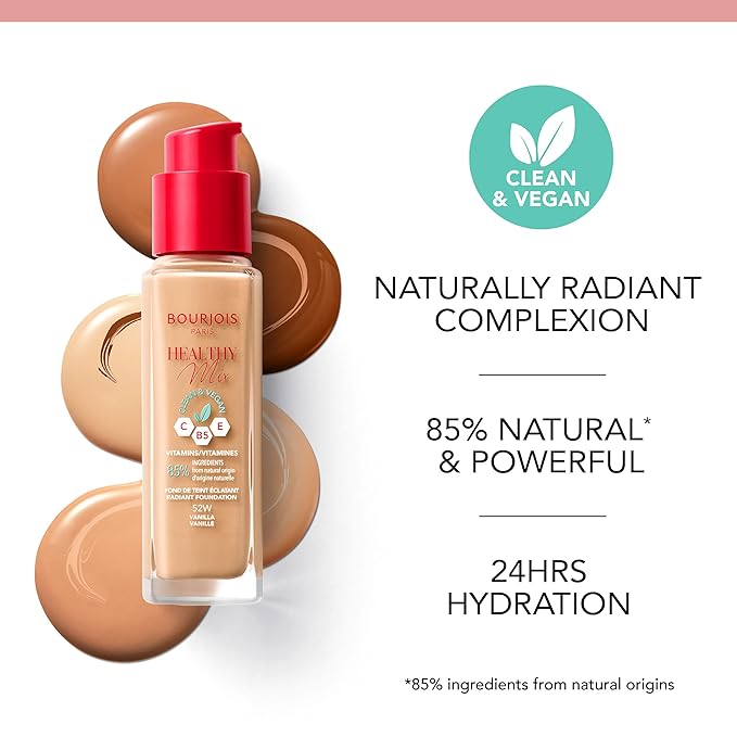 Bourjois Healthy Mix Clean & Vegan Foundation - 55N Deep Beige