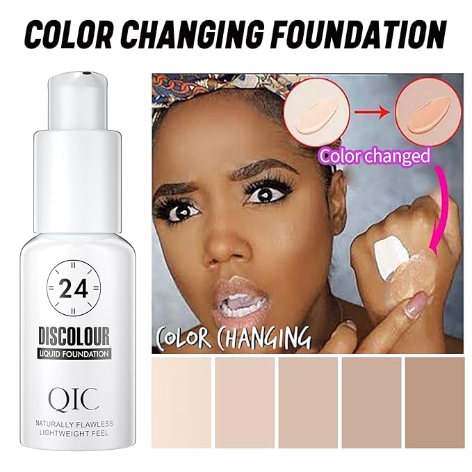Concealer Moisturizing Gradient Foundation, Oil Control Long Lasting Waterproof Full Coverage Color Correcting Foundation