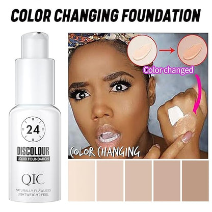 Concealer Moisturizing Gradient Foundation, Oil Control Long Lasting Waterproof Full Coverage Color Correcting Foundation