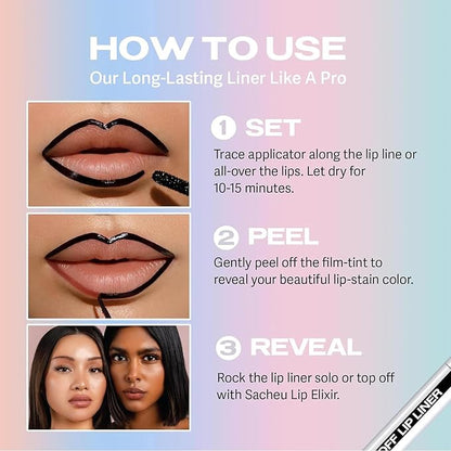 Peel-Off Matte Lip Stain - Long-Lasting Lip Liner Tattoo, Waterproof & Transfer-Proof for All Skin Types (Orange Brown, 1Pc)