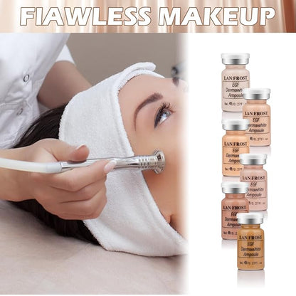 BB Facial Glow Serum Starter Kit Hyaluronic Acid Essence Foundation Skin Care Kit 0.27oz 6 Vials, Combined With Niacinamide and Peptides To Brighten Skin Tone Anti-Aging Foundation 6-Color(Multicolo)