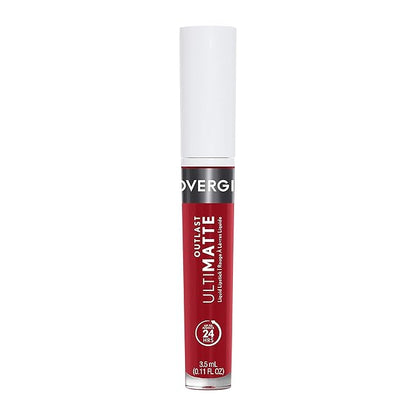 COVERGIRL Outlast Ultimatte One Step Liquid Lip Color, Wine O Clock, Wine O Clock, 0.12 Fl Ounce