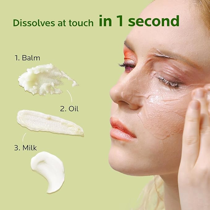 ZealSea Makeup Remover Cleansing Balm: Deep Cleaning Facial Cleanser Natural Gentle Makeup Removing Balm Melting Balm to Oil for Face Eye Lip 3.5 Oz